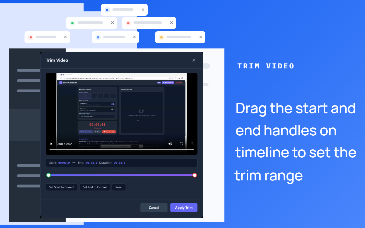 ScreenCast Studio editing features
